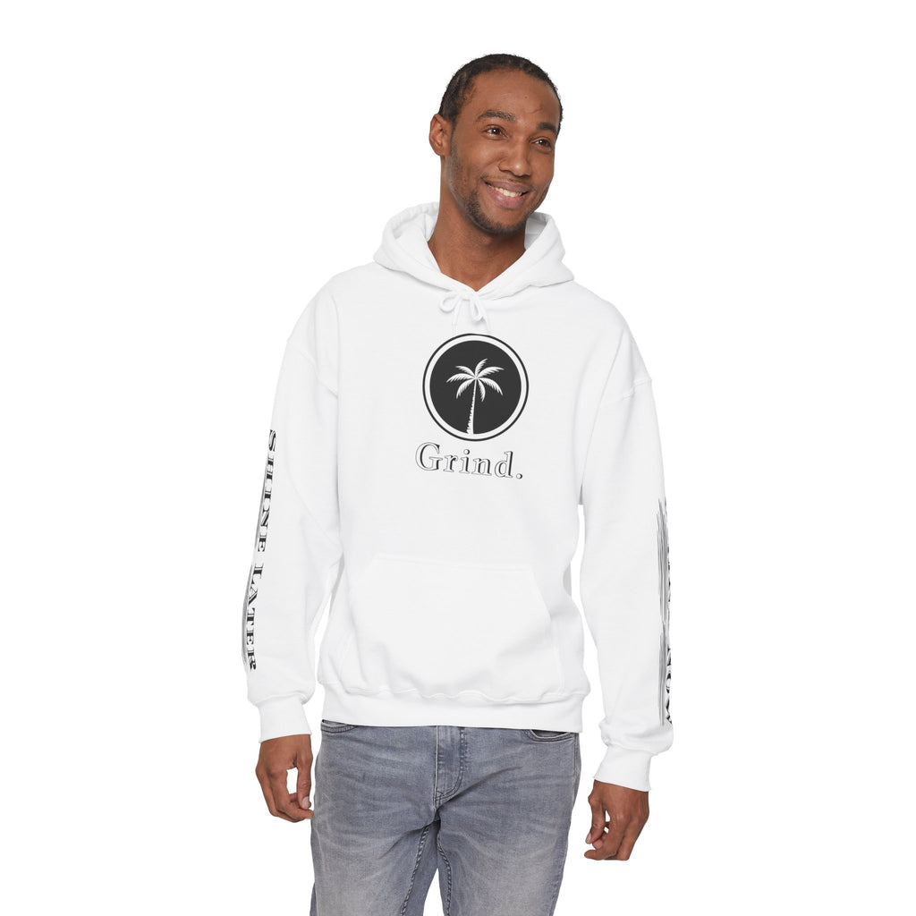 Cali Rich graphic "Grind Now Shine Later" Pullover Hoodie Unisex Heavy Hooded Sweatshirt Cali Rich Clothing