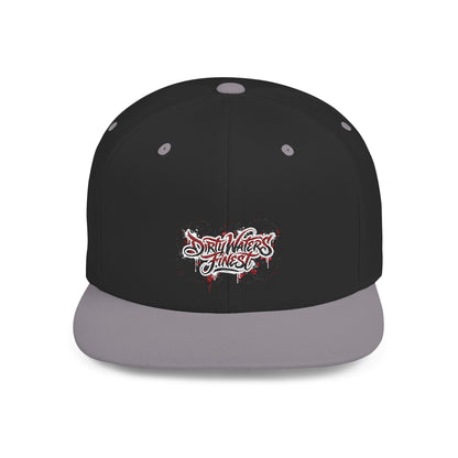 Flat Bill Snapback Hat —  Dirty waters Finest' Embroidered Streetwear Cap