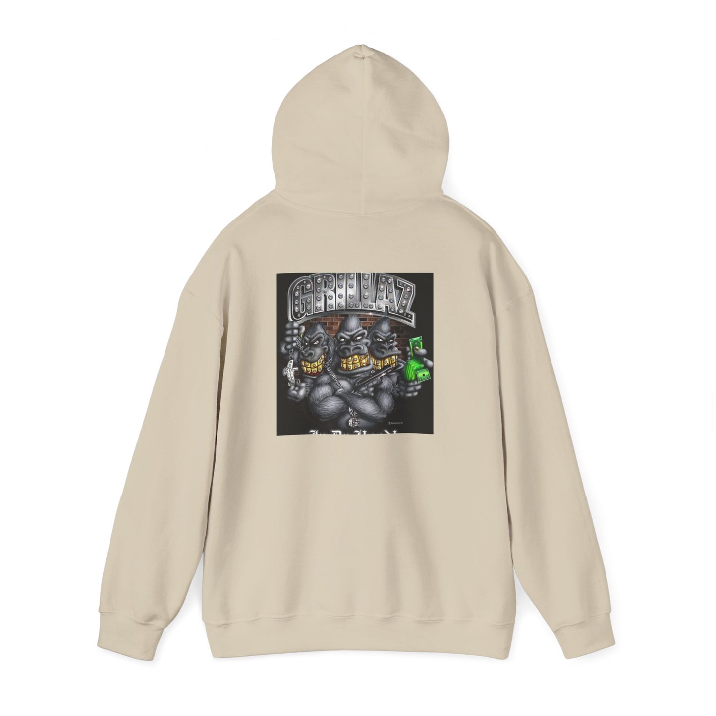 Gangsta Gorilla Hoodie — Urban Streetwear Gorilla Gang Design