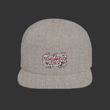 Flat Bill Snapback Hat —  Dirty waters Finest' Embroidered Streetwear Cap