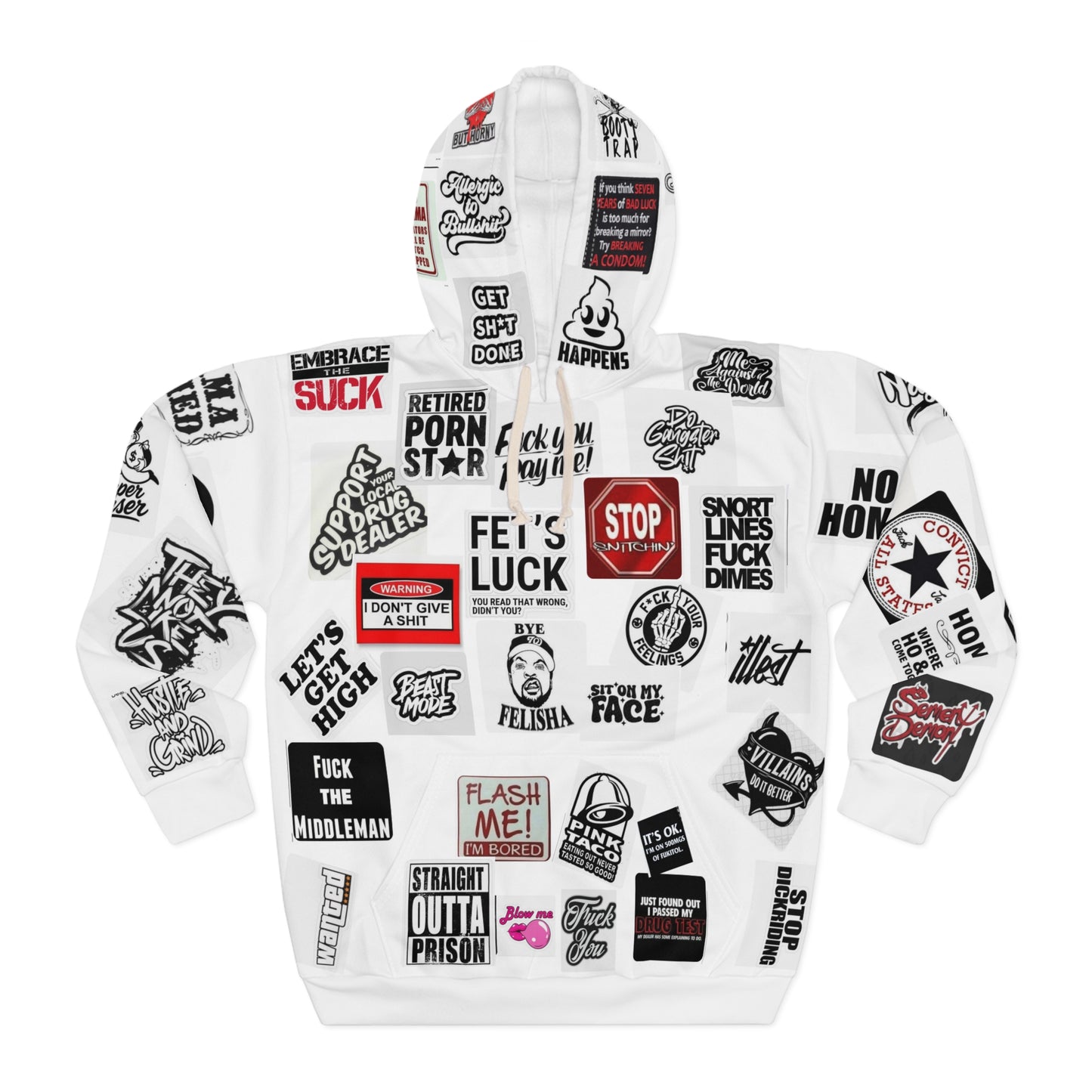 Rudest Hoodie Ever Made — Graphic Pullover Hoodie
