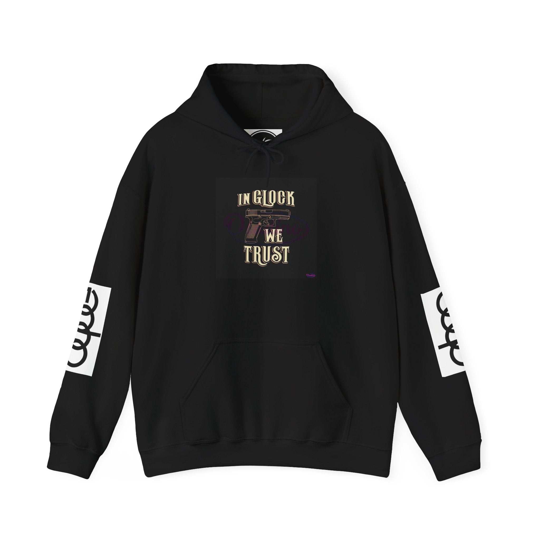 "In Glock We Trust" Cali Rich Hoodie — Streetwear Pistols Graphic Hoodie