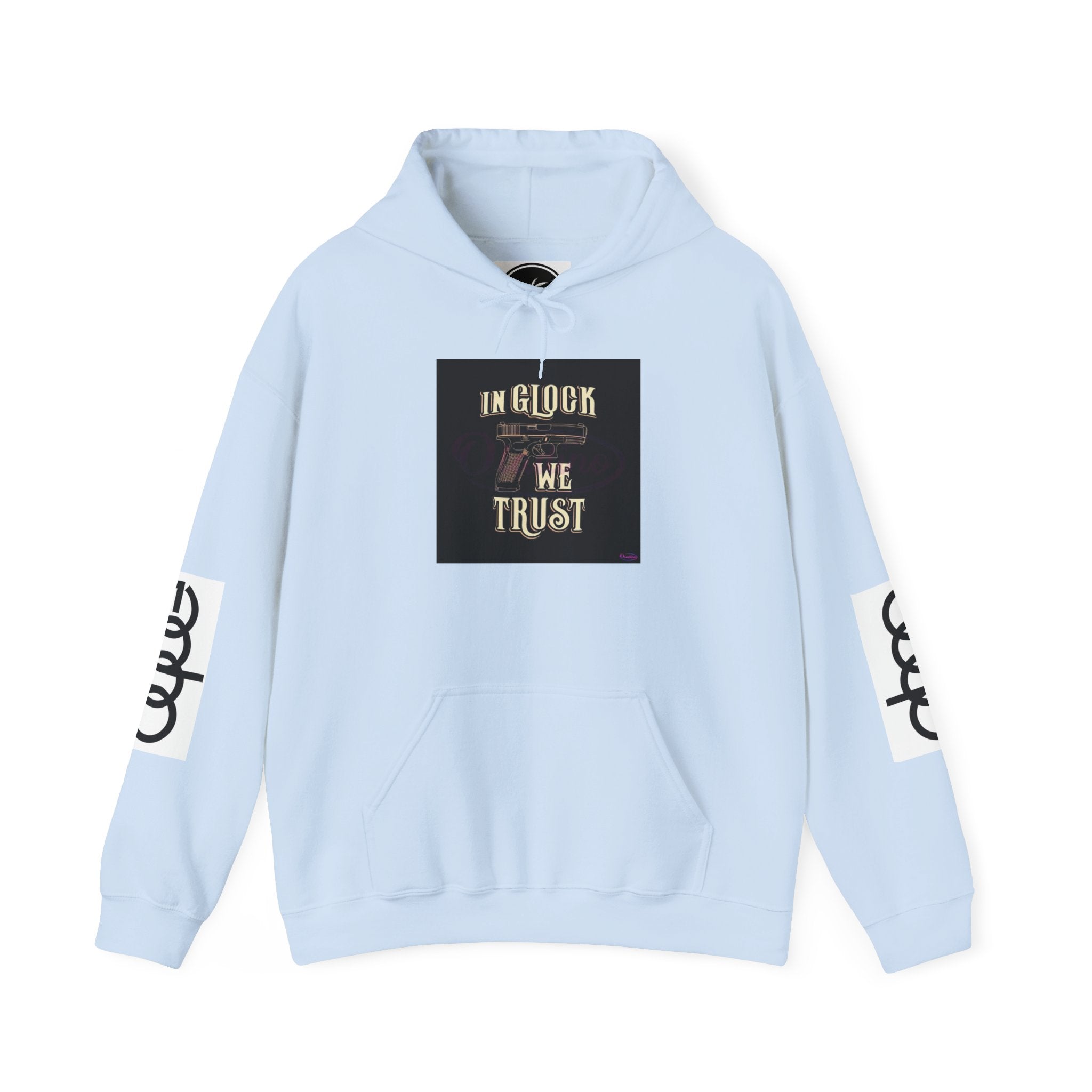 "In Glock We Trust" Cali Rich Hoodie — Streetwear Pistols Graphic Hoodie