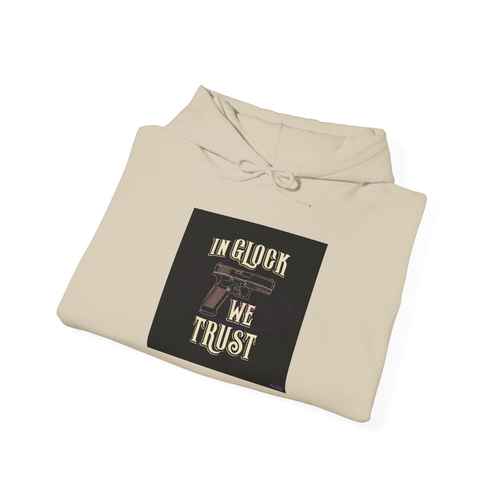 "In Glock We Trust" Cali Rich Hoodie — Streetwear Pistols Graphic Hoodie