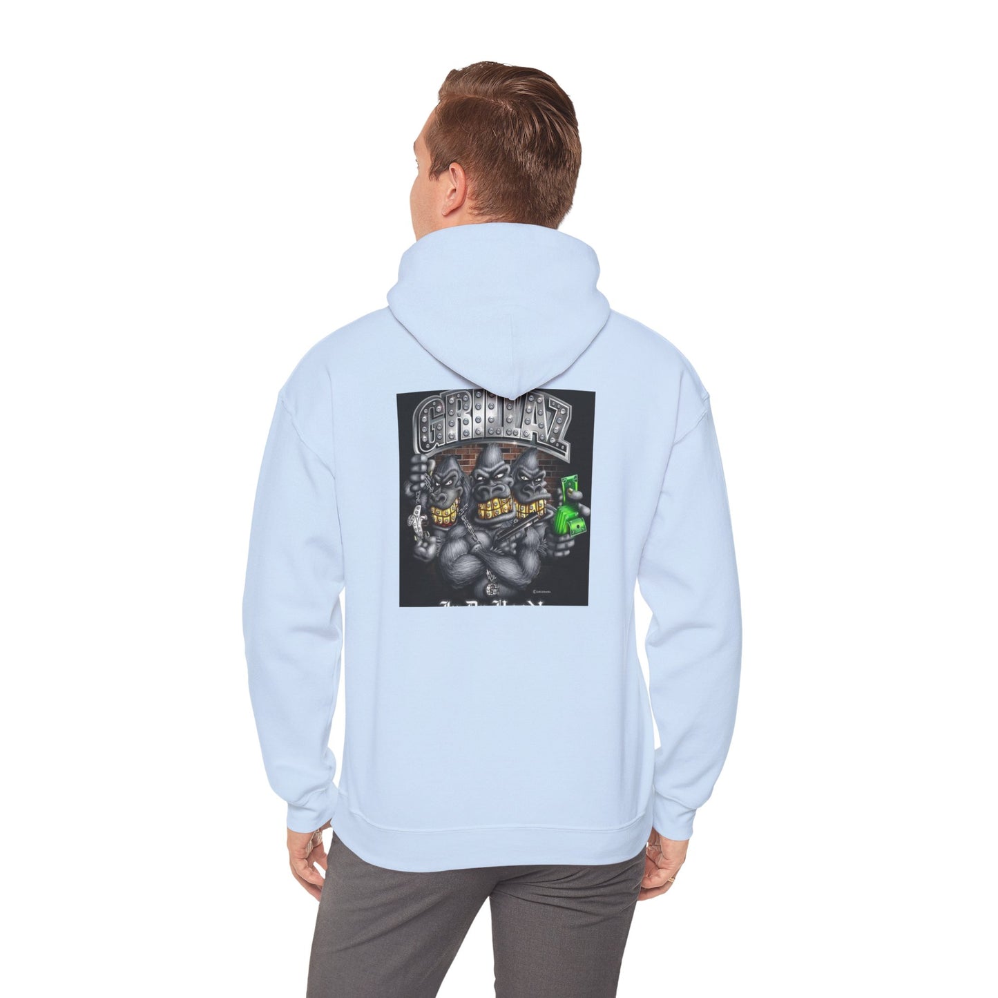 Gangsta Gorilla Hoodie — Urban Streetwear Gorilla Gang Design