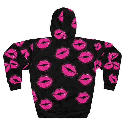 Kiss My Lips Hoodie — Graphic Pullover Hoodie