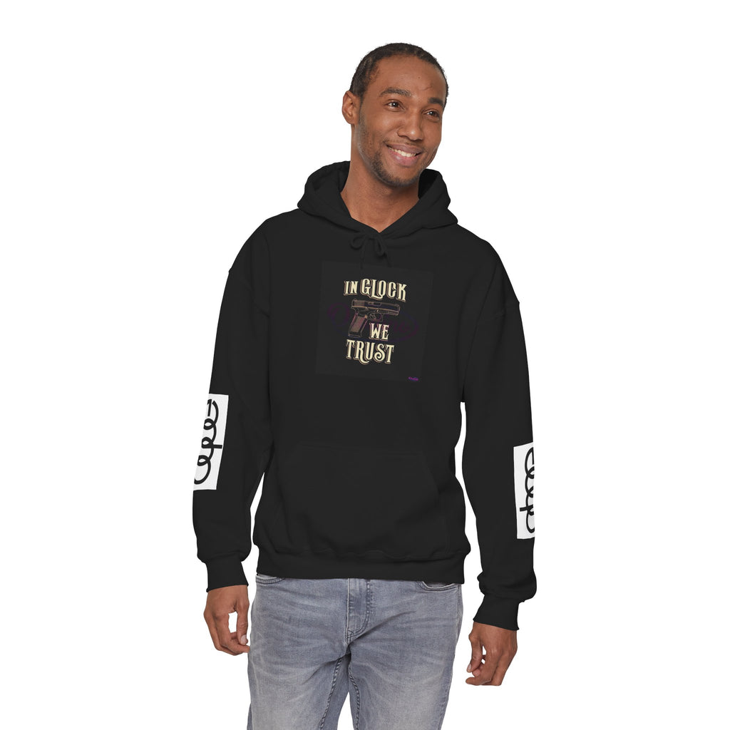 "In Glock We Trust" Cali Rich Hoodie — Streetwear Pistols Graphic Hoodie