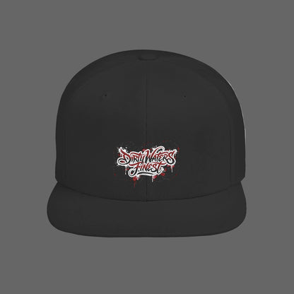 Flat Bill Snapback Hat —  Dirty waters Finest' Embroidered Streetwear Cap