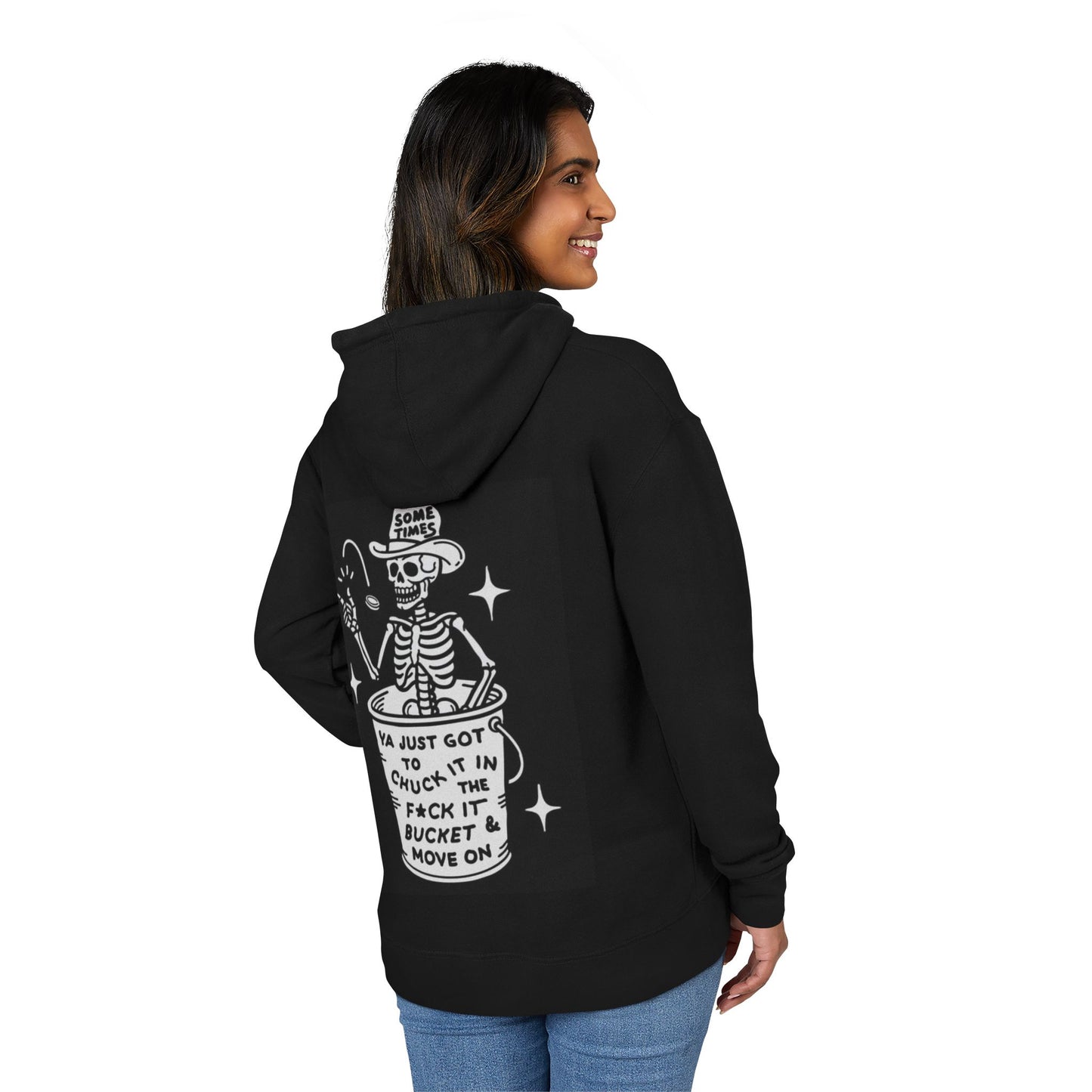 Show No Love, Feel No Pain Hoodie — Gothic Script Black Pullover