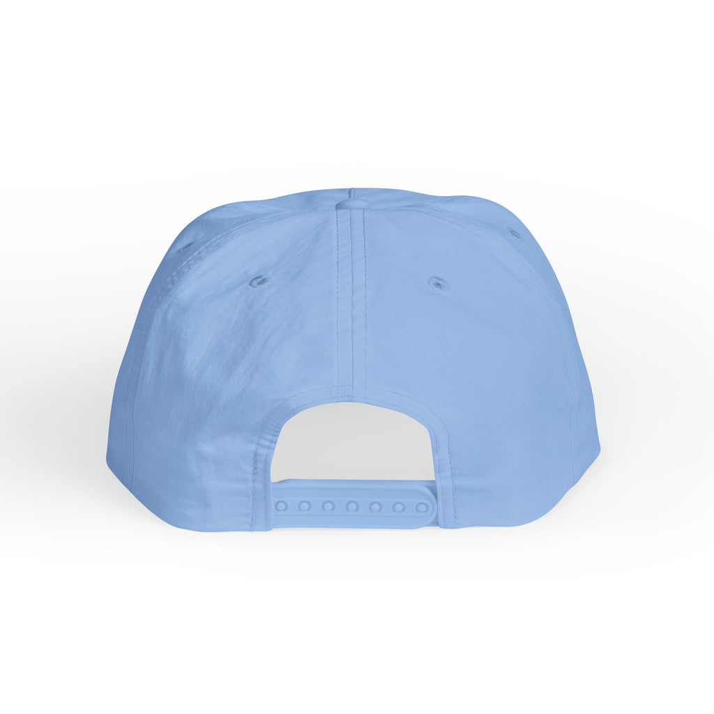 CaliRich Palm Logo Surf Cap — White Snapback Beach Hat