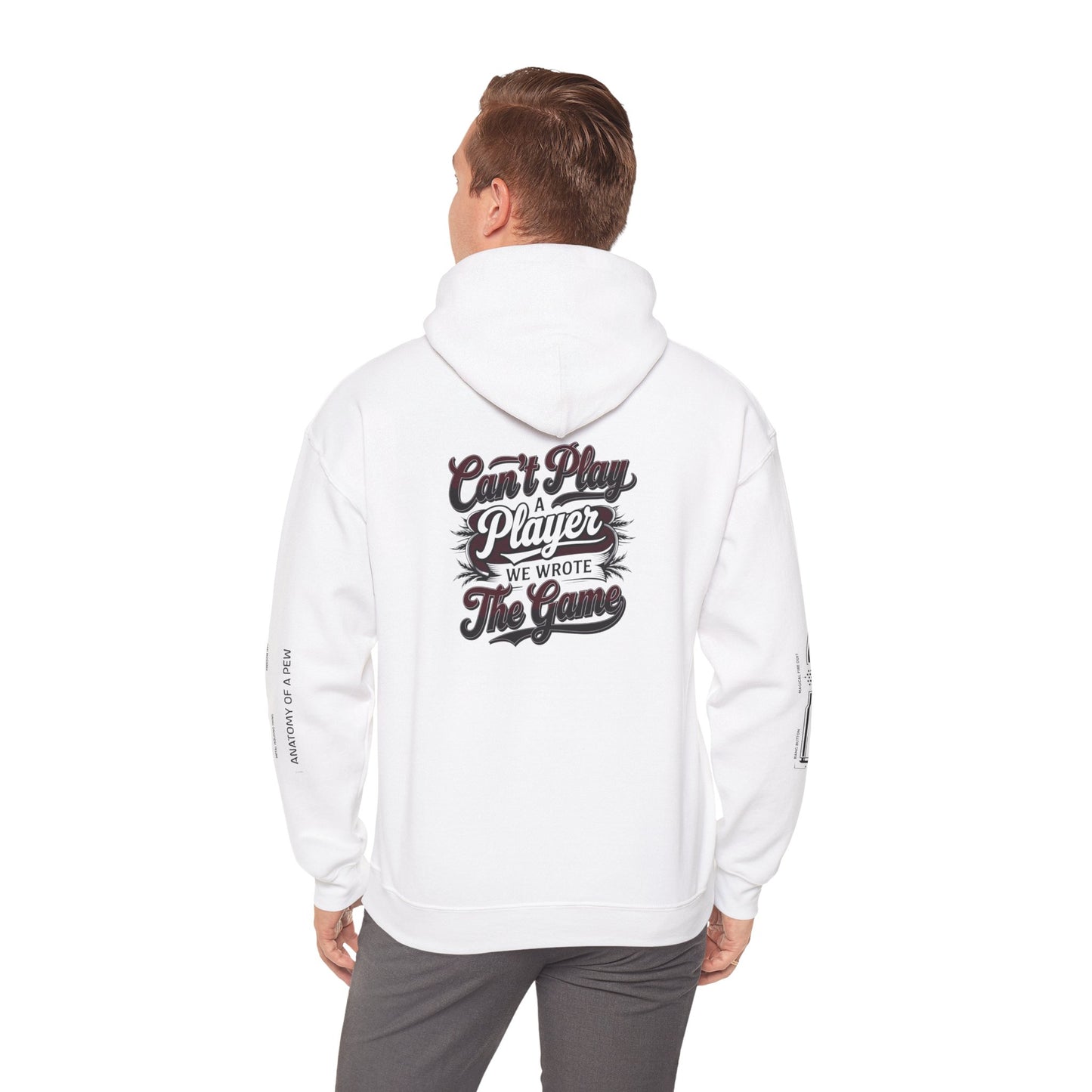 Hoodie — 'I Want You' Skull Graphic & "Can't Play The Player" Back Streetwear Pullover