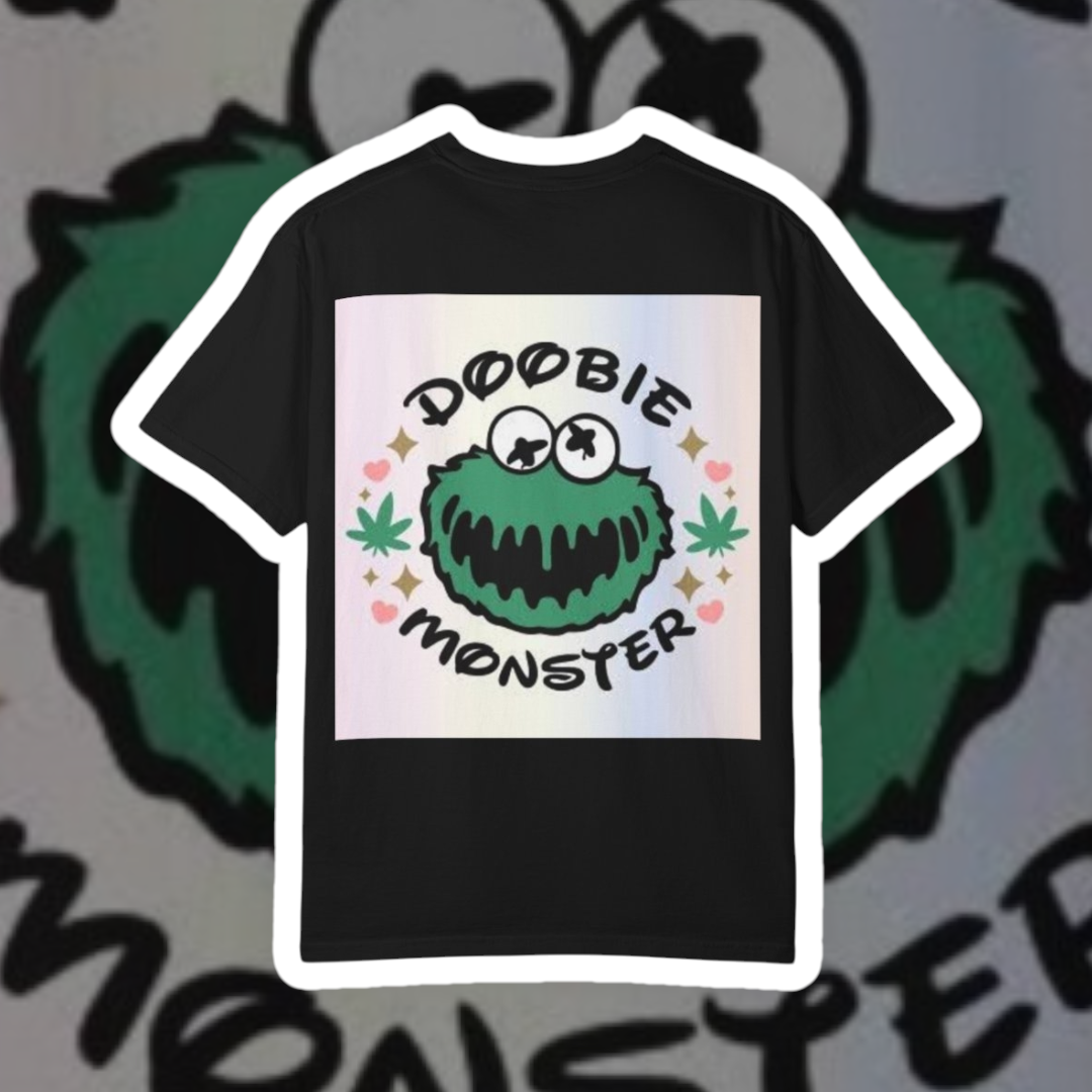 Doobie Monster T-Shirt — Retro Stoner Graphic Tee