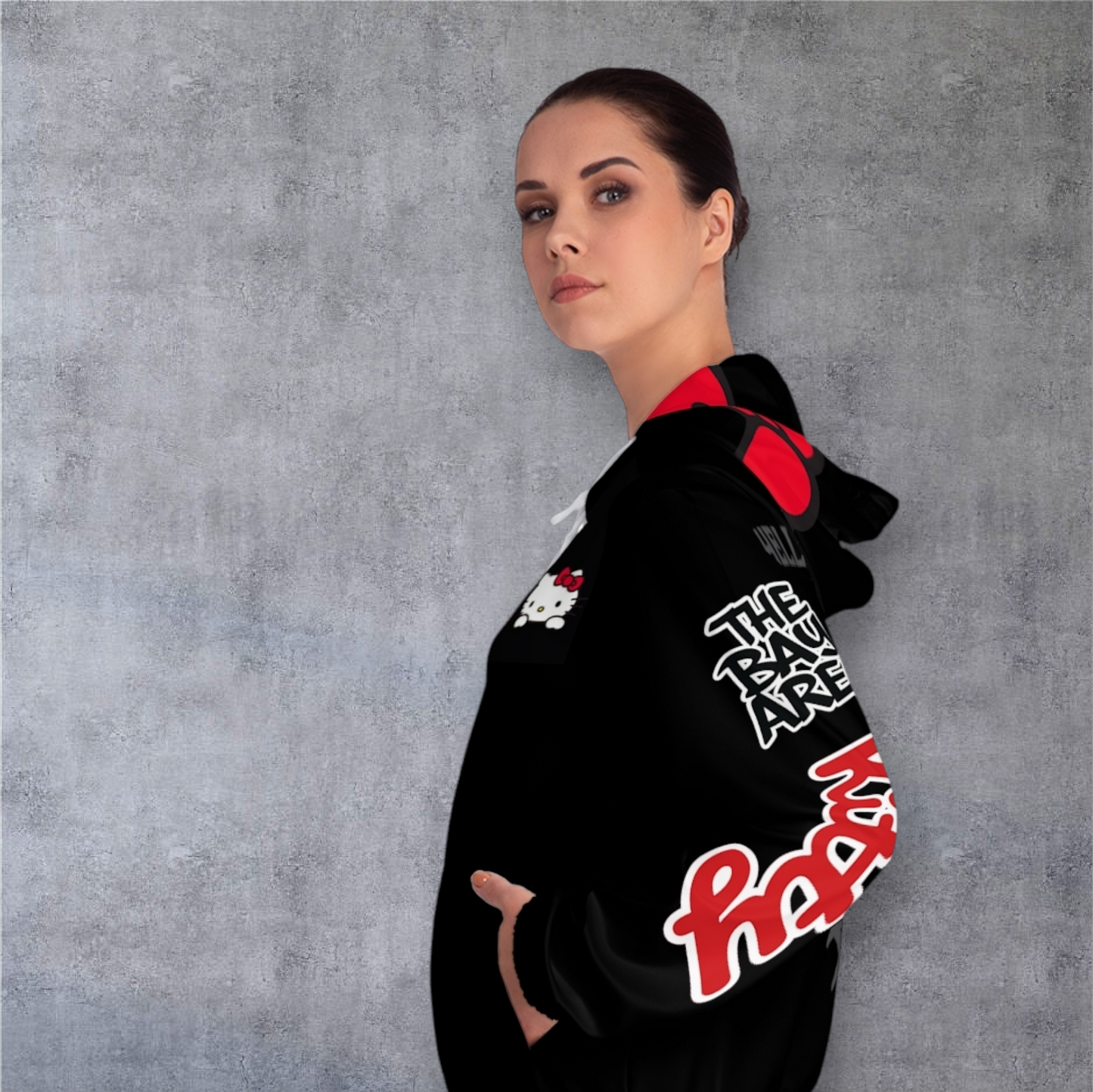 Hello Kitty "The Bay Area" Full-Zip Hoodie — Women's Graphic Zip-Up