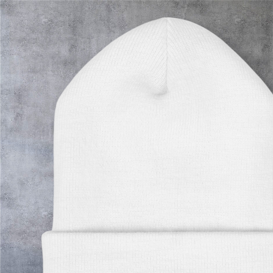 Embroidered 'Boojtious' Cuffed Beanie — Cute Pink Logo Winter Hat