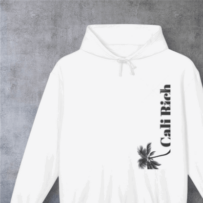 Cali Rich Lightweight Hoodie, Hustle Now Shine Later, Men Women Unisex Pullover, California Sweatshirt, Streetwear Fashion, Gift for