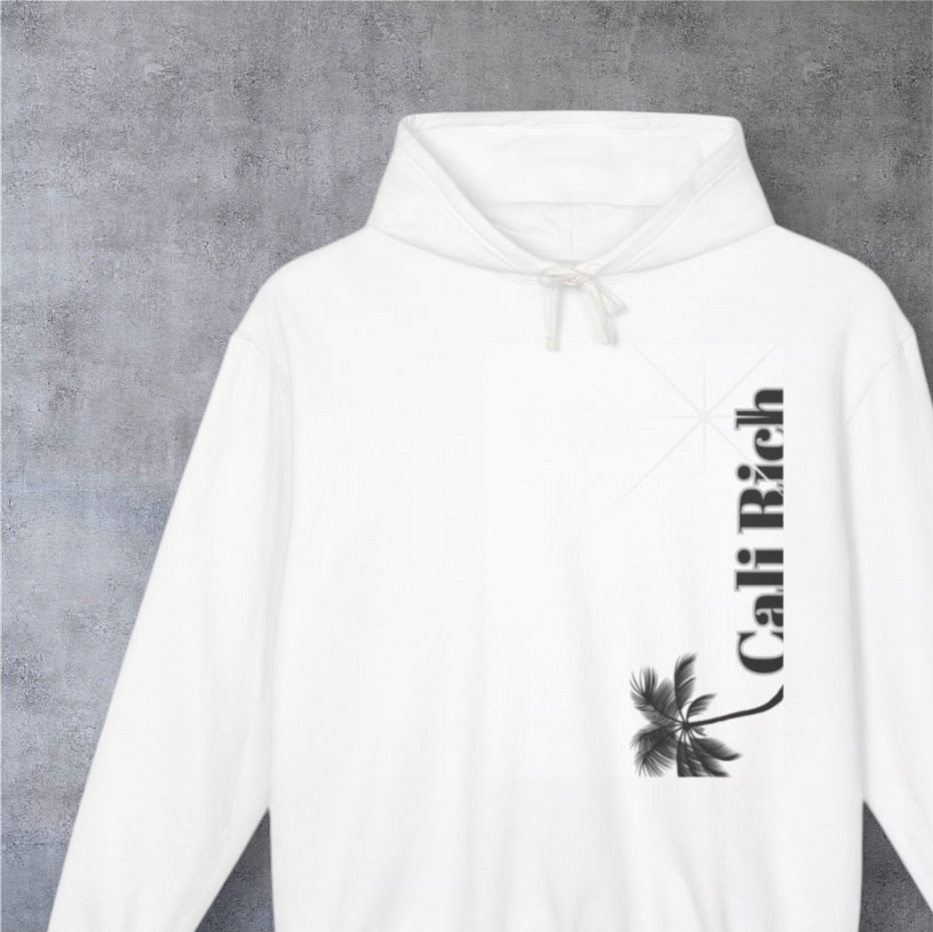 Cali Rich Lightweight Hoodie, Hustle Now Shine Later, Men Women Unisex Pullover, California Sweatshirt, Streetwear Fashion, Gift for