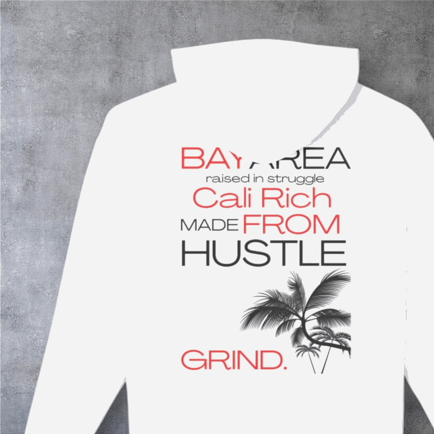 Cali Rich Lightweight Hoodie, Hustle Now Shine Later, Men Women Unisex Pullover, California Sweatshirt, Streetwear Fashion, Gift for