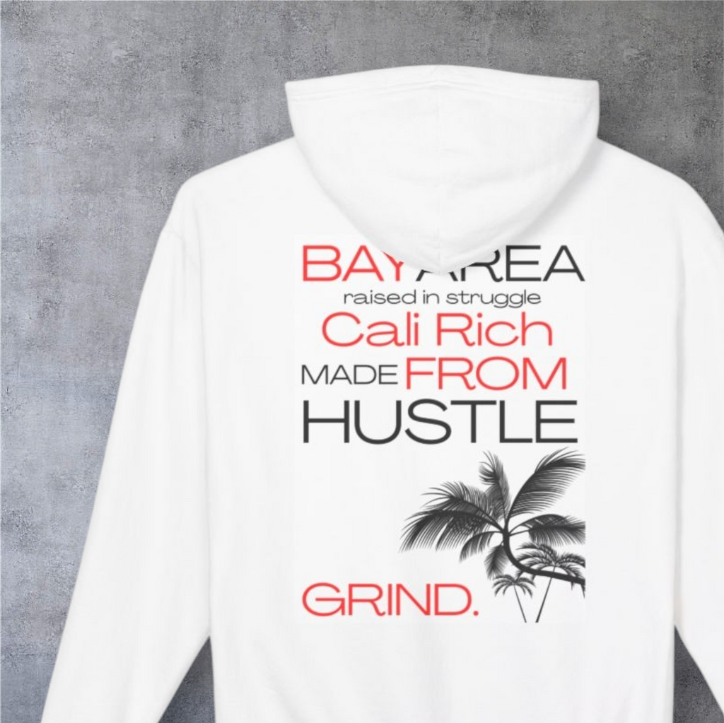 Cali Rich Lightweight Hoodie, Hustle Now Shine Later, Men Women Unisex Pullover, California Sweatshirt, Streetwear Fashion, Gift for