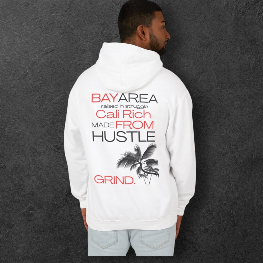 Cali Rich Lightweight Hoodie, Hustle Now Shine Later, Men Women Unisex Pullover, California Sweatshirt, Streetwear Fashion, Gift for