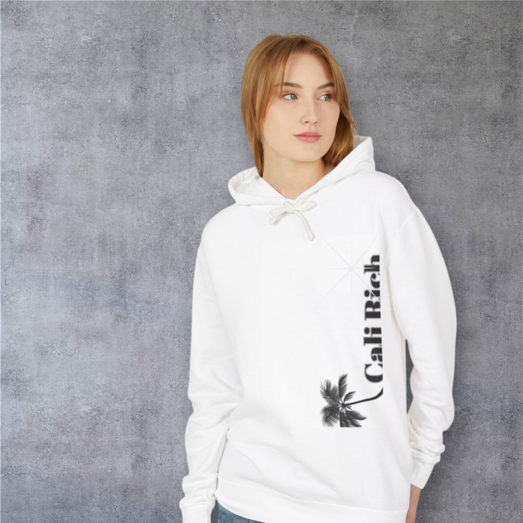 Cali Rich Lightweight Hoodie, Hustle Now Shine Later, Men Women Unisex Pullover, California Sweatshirt, Streetwear Fashion, Gift for