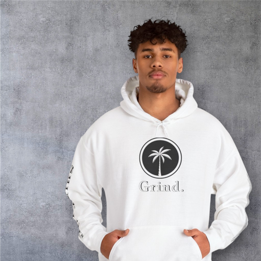 Cali Rich graphic "Grind Now Shine Later" Pullover Hoodie Unisex Heavy Hooded Sweatshirt Cali Rich Clothing