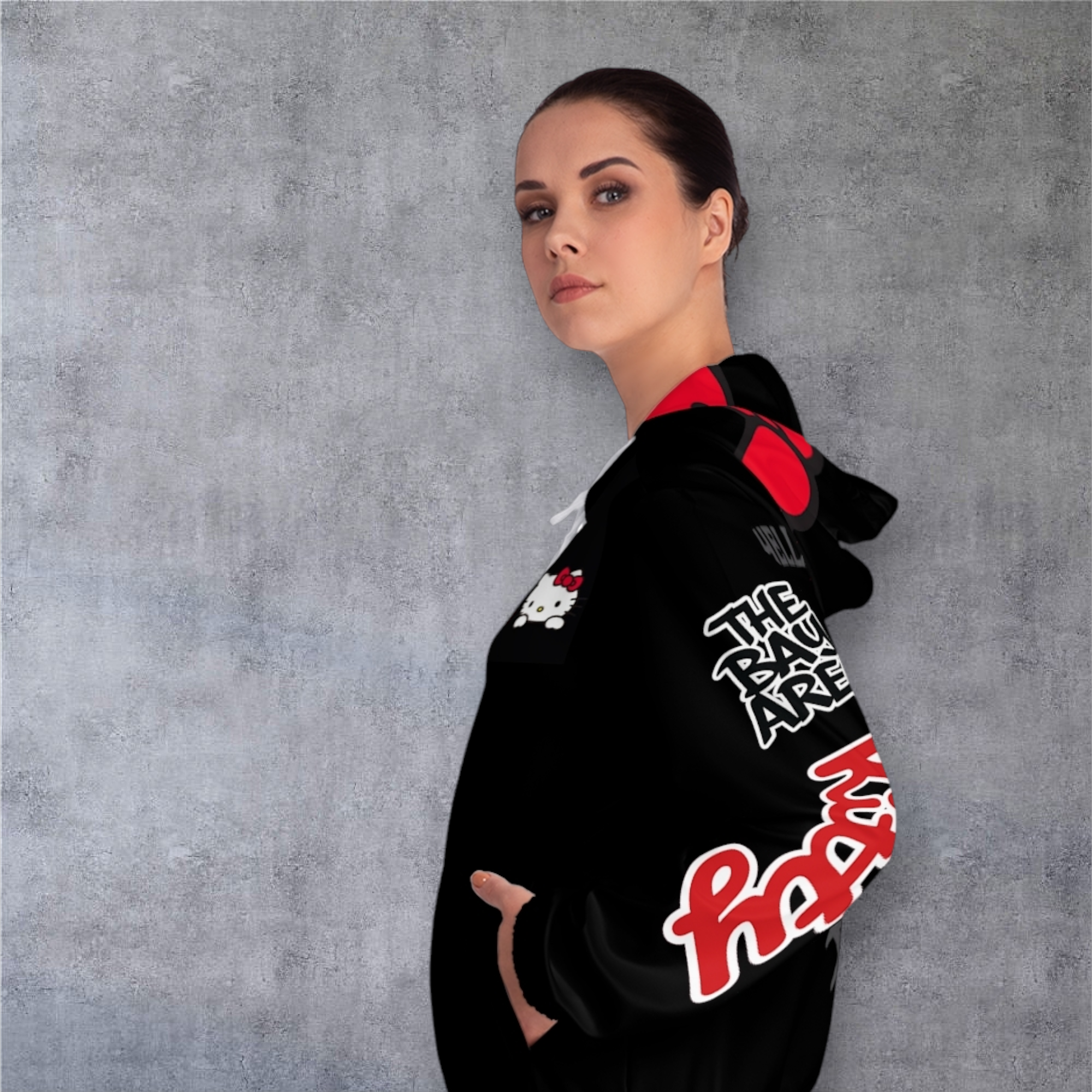 Hello Kitty "The Bay Area" Full-Zip Hoodie — Women's Graphic Zip-Up