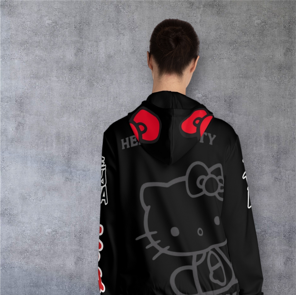 Hello Kitty "The Bay Area" Full-Zip Hoodie — Women's Graphic Zip-Up