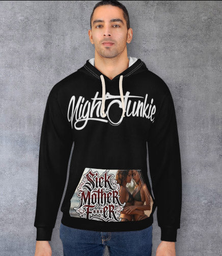 Night Junkie Pullover Hoodie — 'Sick Motherf***er' & Dirty Waters Finest Streetwear