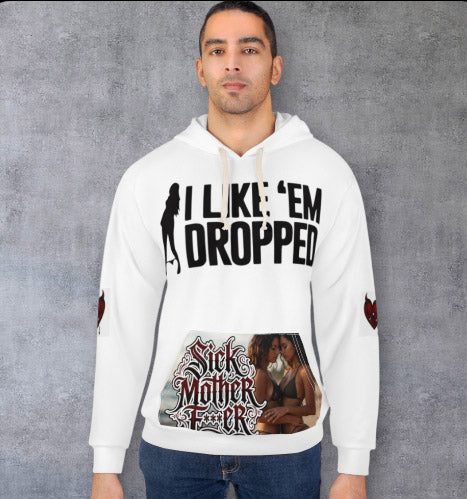 I Like 'Em Dropped Hoodie — Dirty Waters Finest Graphic Pullover