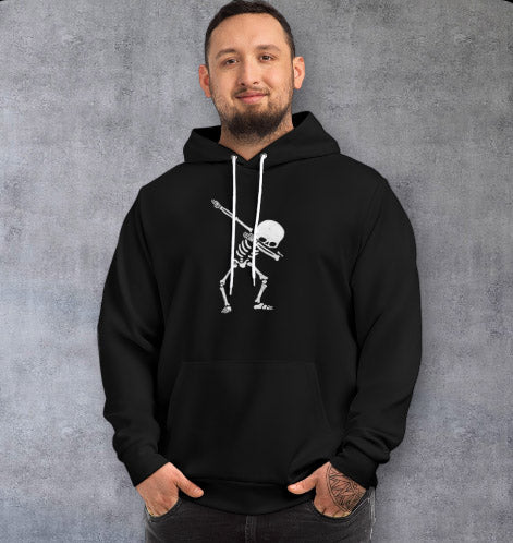 Skeleton Dab Hoodie — “Today I Don’t Feel Like Doing Anything Except My Wife, I’d Do Her” Graphic Pullover