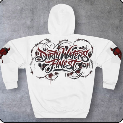 Dirty Waters Finest Hoodie — Graphic Streetwear Pullover with 'Sick Mother F***er' Art