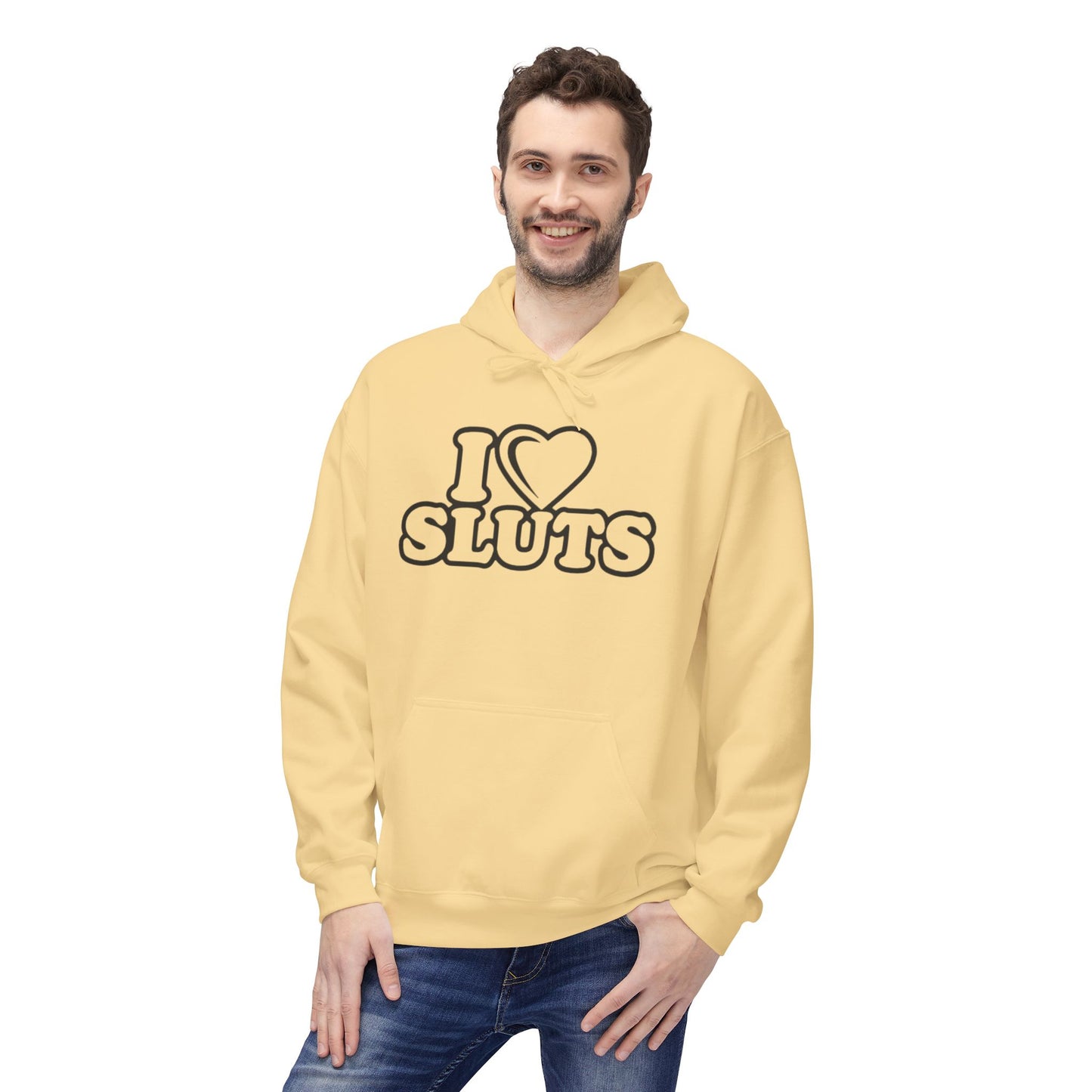 Unisex Fleece Hoodie with Fun Text Designs, Casual Wear for Parties, Gifts for Friends, Unique Fashion for Festivals, Fun Statement Apparel