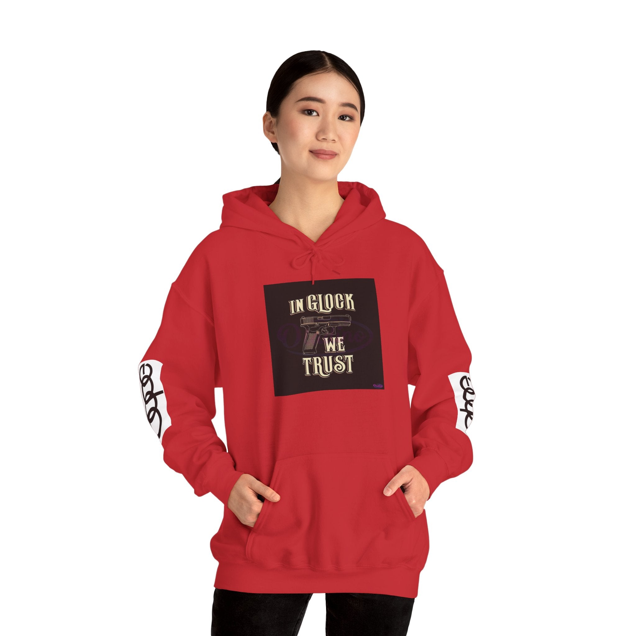 "In Glock We Trust" Cali Rich Hoodie — Streetwear Pistols Graphic Hoodie