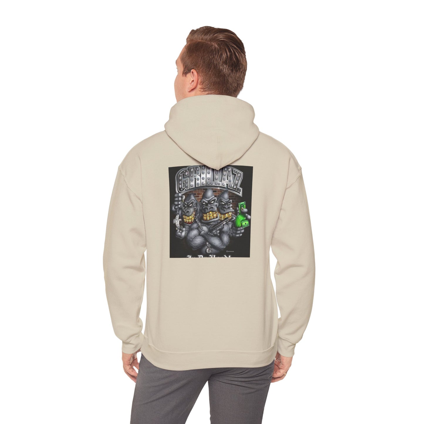Gangsta Gorilla Hoodie — Urban Streetwear Gorilla Gang Design