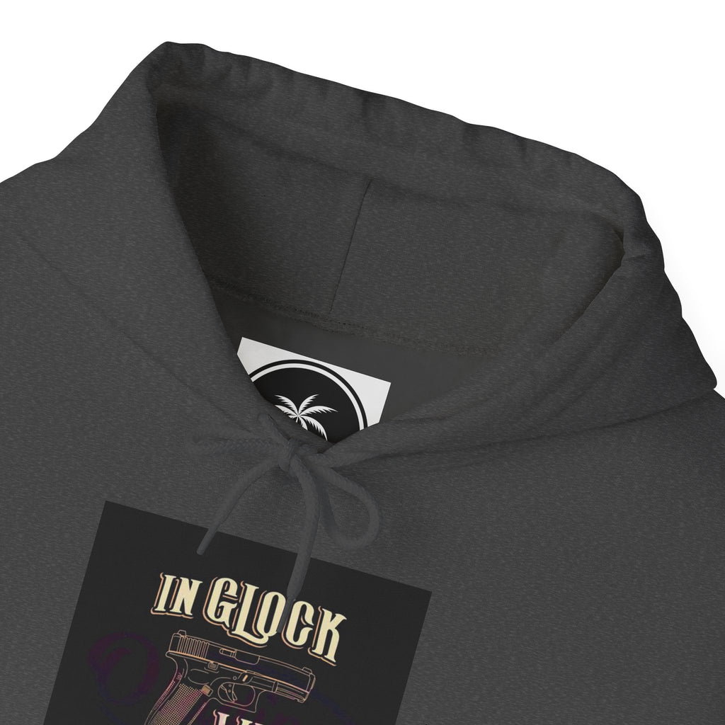 "In Glock We Trust" Cali Rich Hoodie — Streetwear Pistols Graphic Hoodie