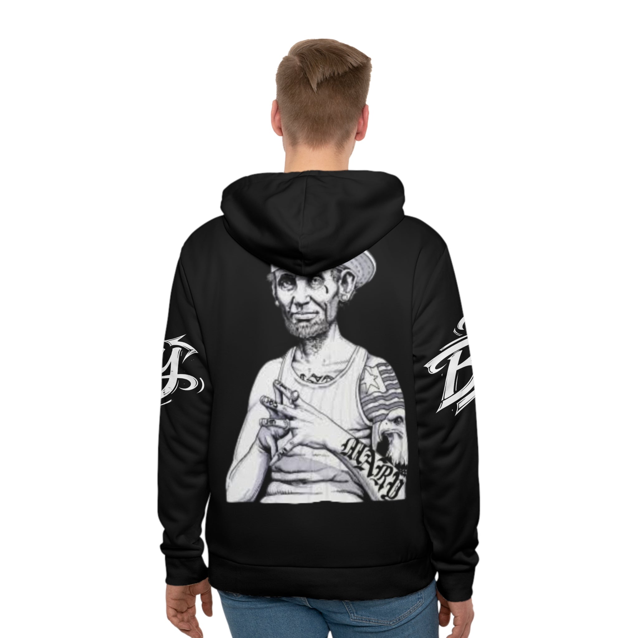 Cali Raised Red Graphic Hoodie — Tattooed Street Art Pullover