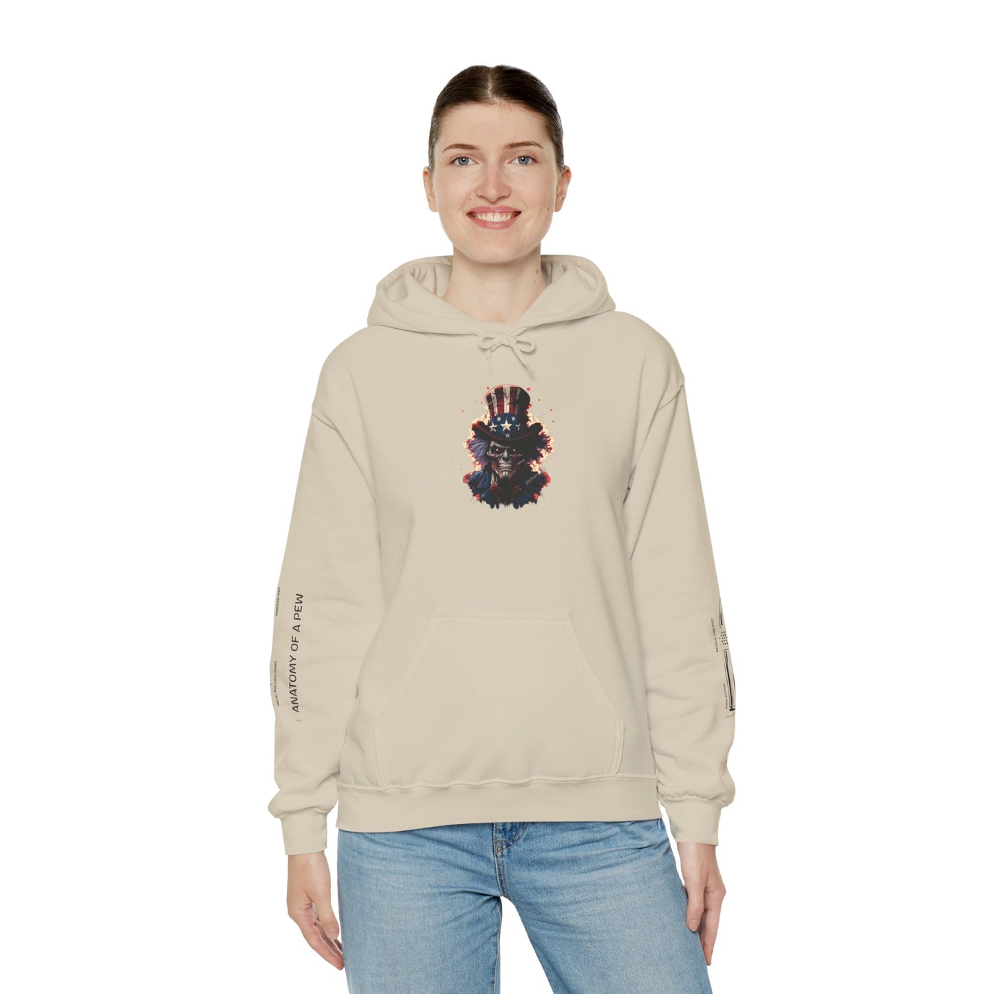 Hoodie — 'I Want You' Skull Graphic & "Can't Play The Player" Back Streetwear Pullover