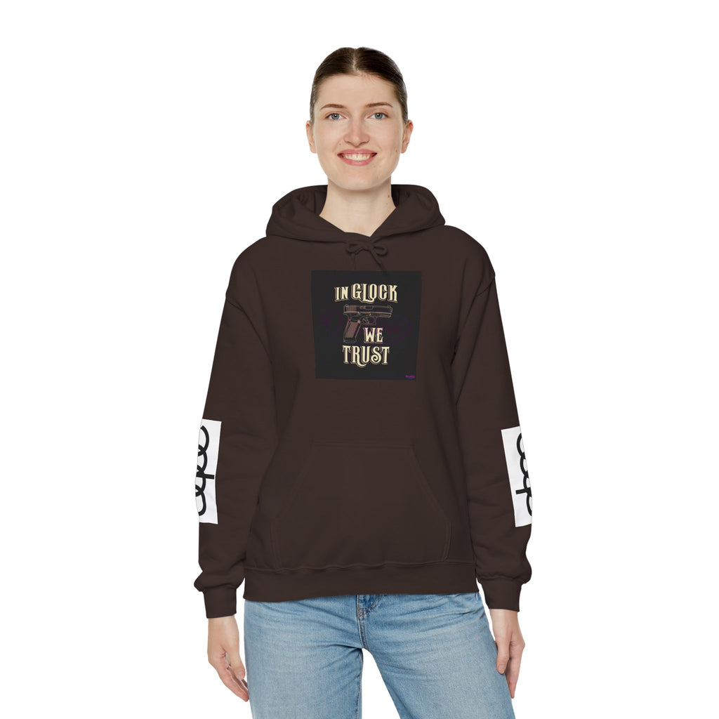 "In Glock We Trust" Cali Rich Hoodie — Streetwear Pistols Graphic Hoodie