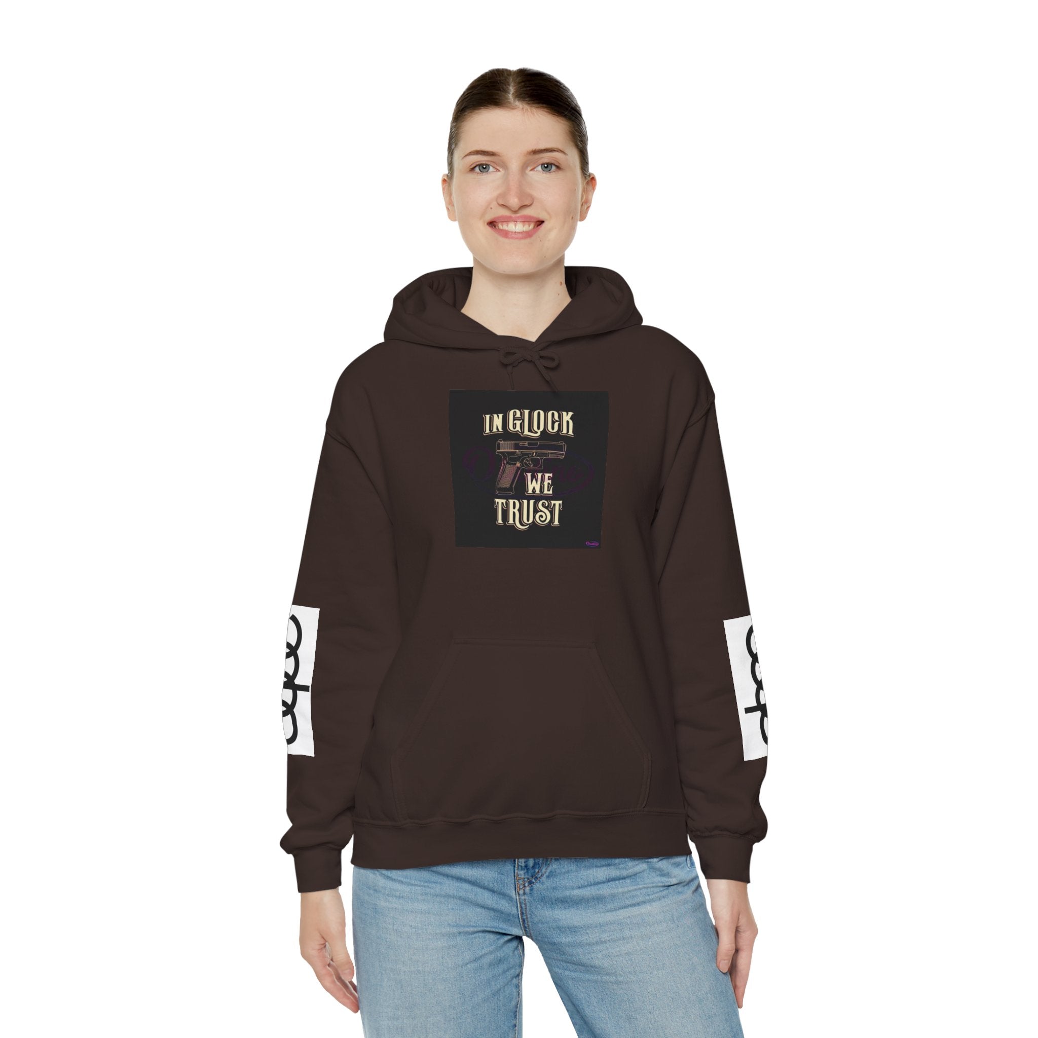 "In Glock We Trust" Cali Rich Hoodie — Streetwear Pistols Graphic Hoodie