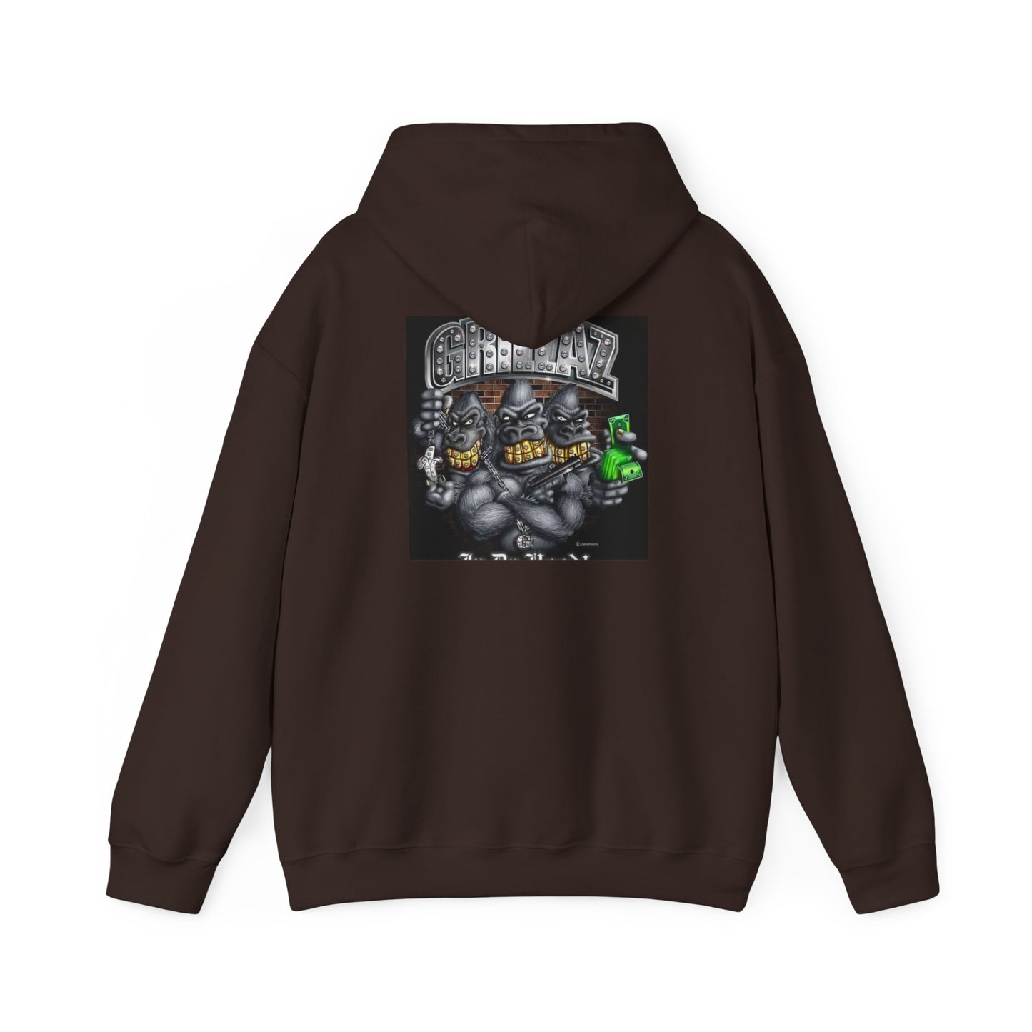 Gangsta Gorilla Hoodie — Urban Streetwear Gorilla Gang Design