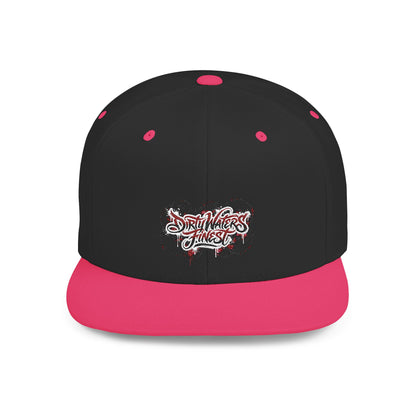 Flat Bill Snapback Hat —  Dirty waters Finest' Embroidered Streetwear Cap