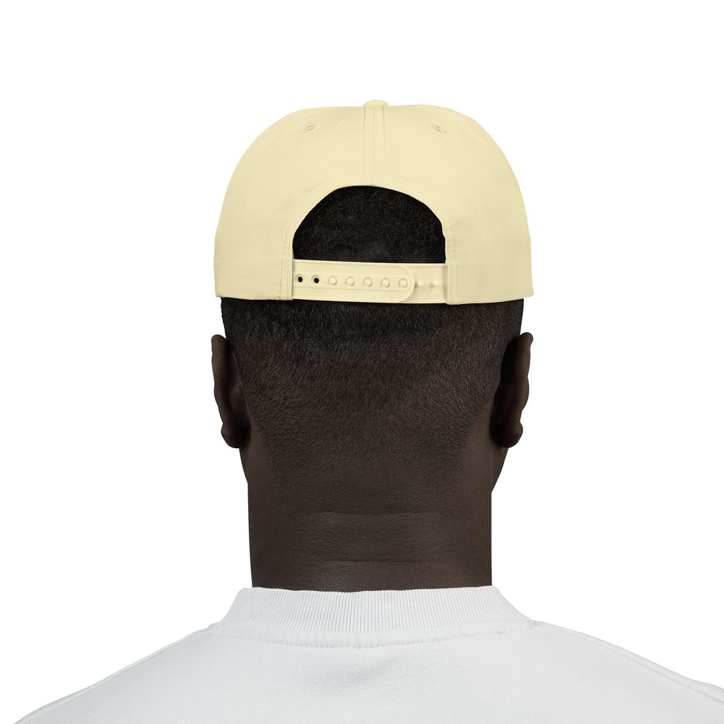 CaliRich Palm Logo Surf Cap — White Snapback Beach Hat