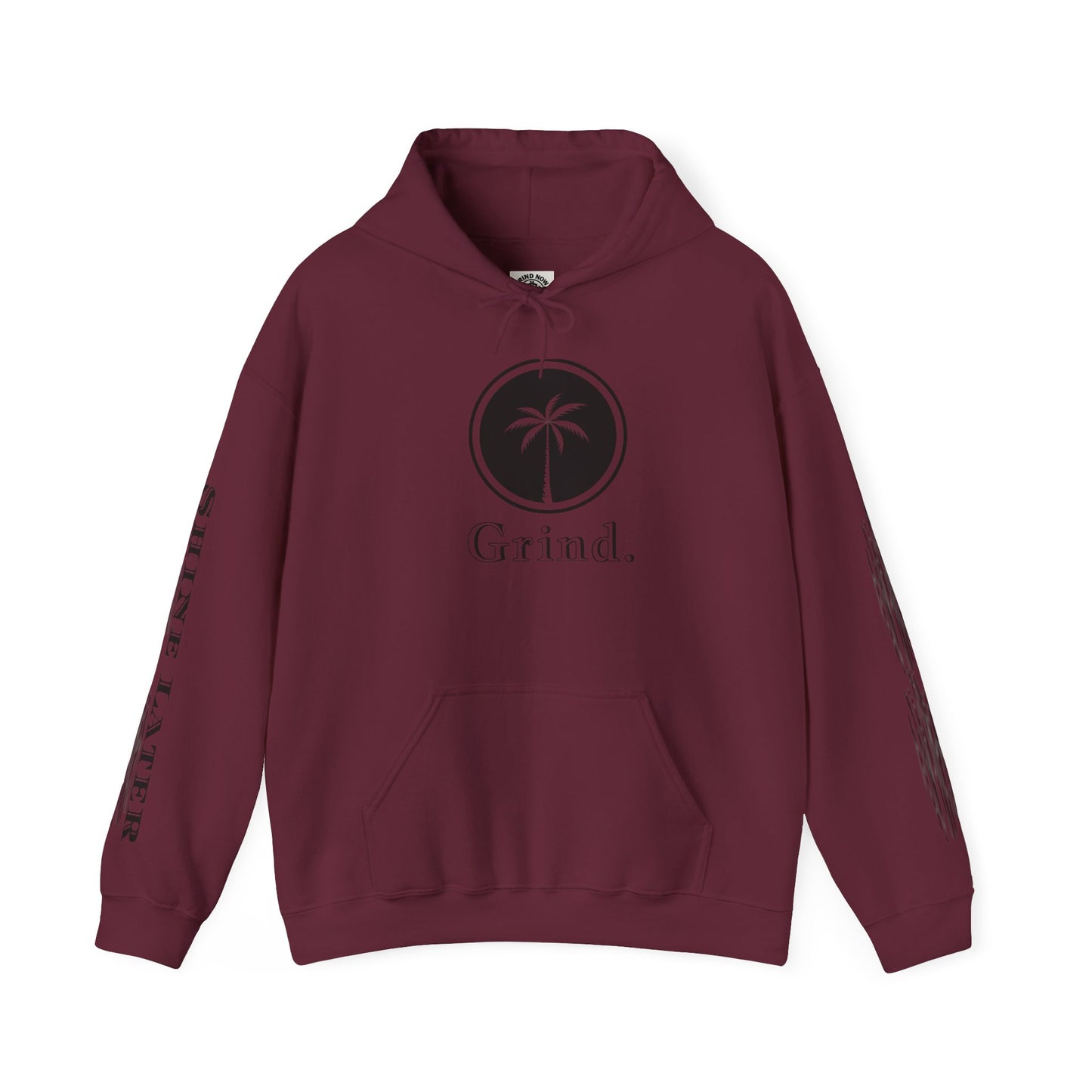 Cali Rich graphic "Grind Now Shine Later" Pullover Hoodie Unisex Heavy Hooded Sweatshirt Cali Rich Clothing