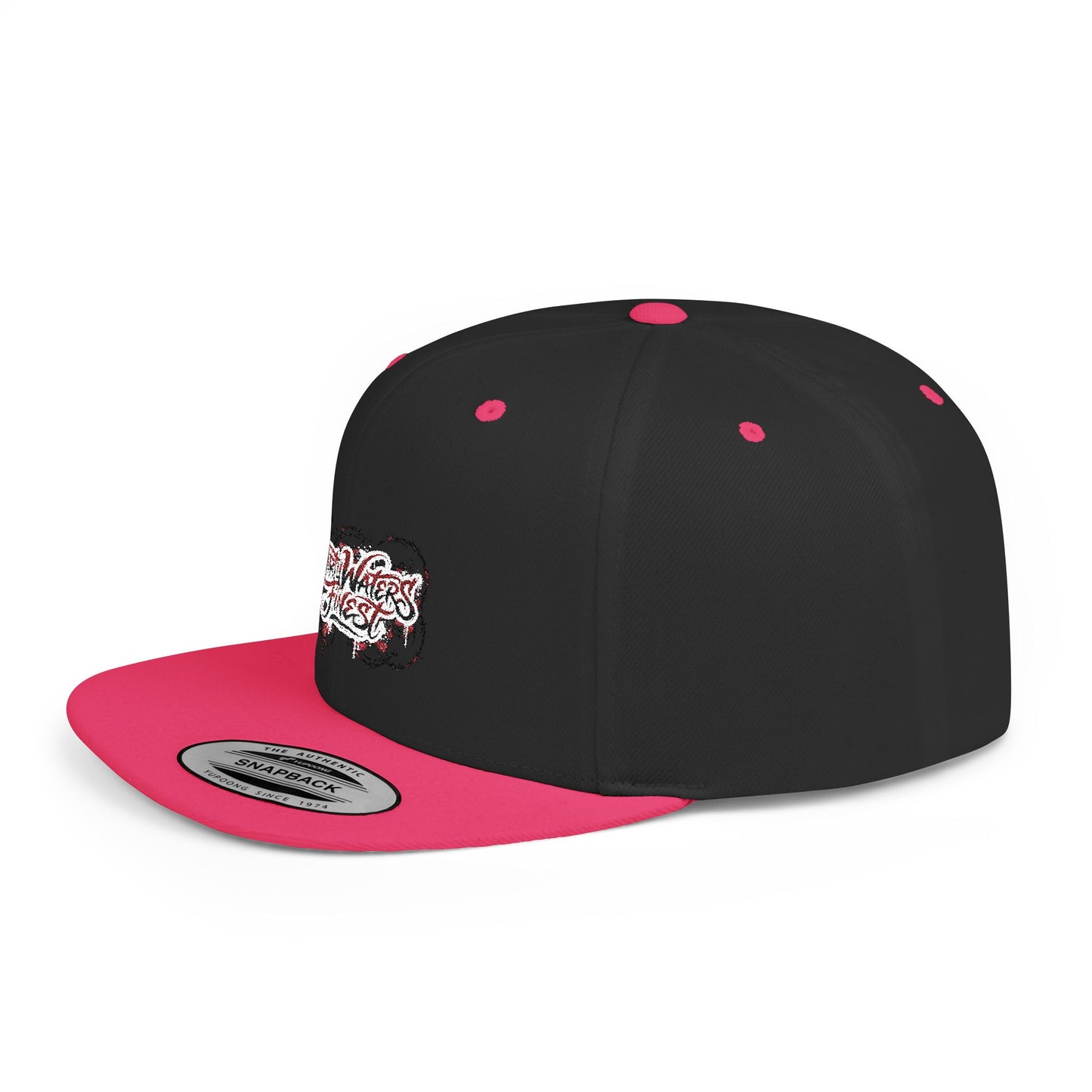 Flat Bill Snapback Hat —  Dirty waters Finest' Embroidered Streetwear Cap