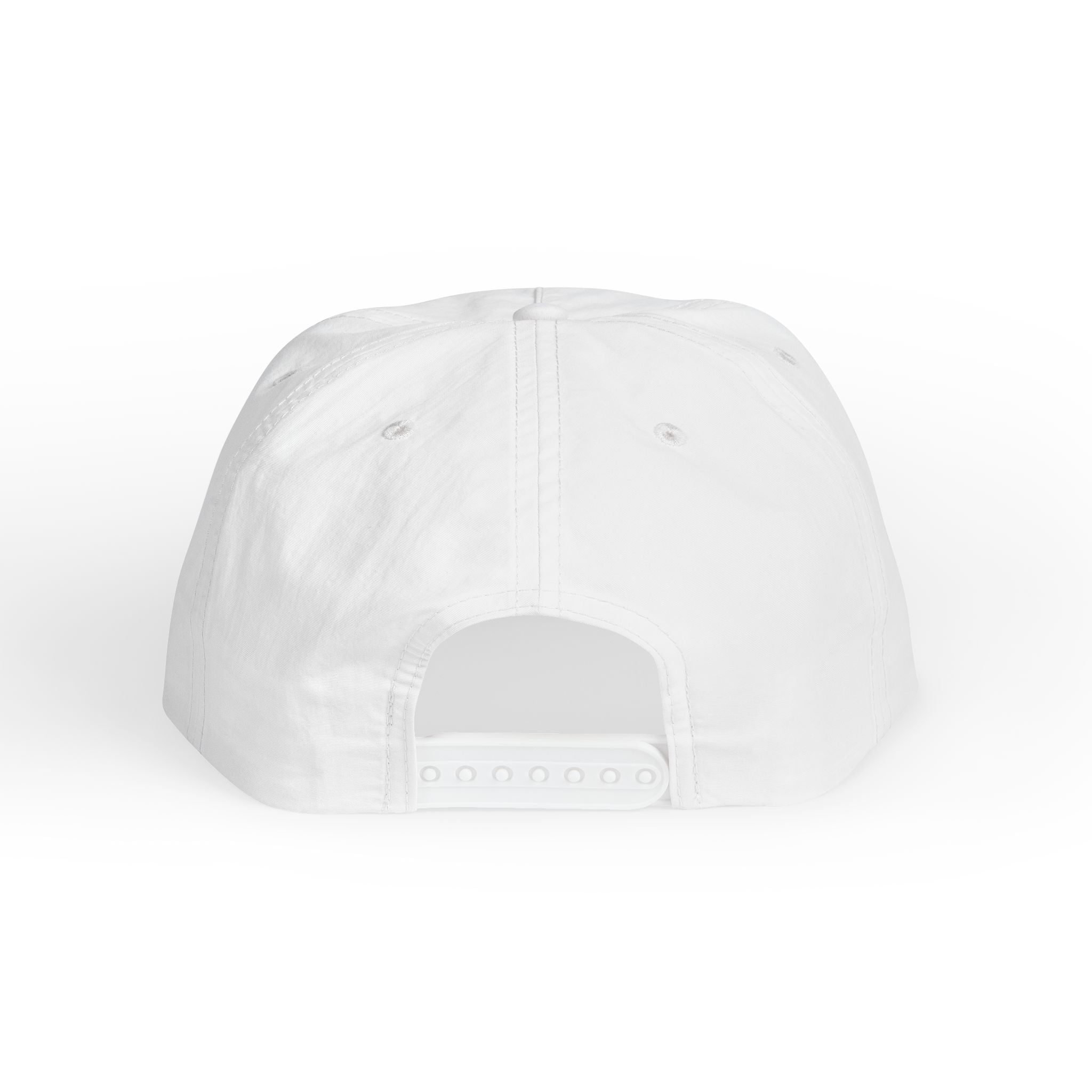 CaliRich Palm Logo Surf Cap — White Snapback Beach Hat