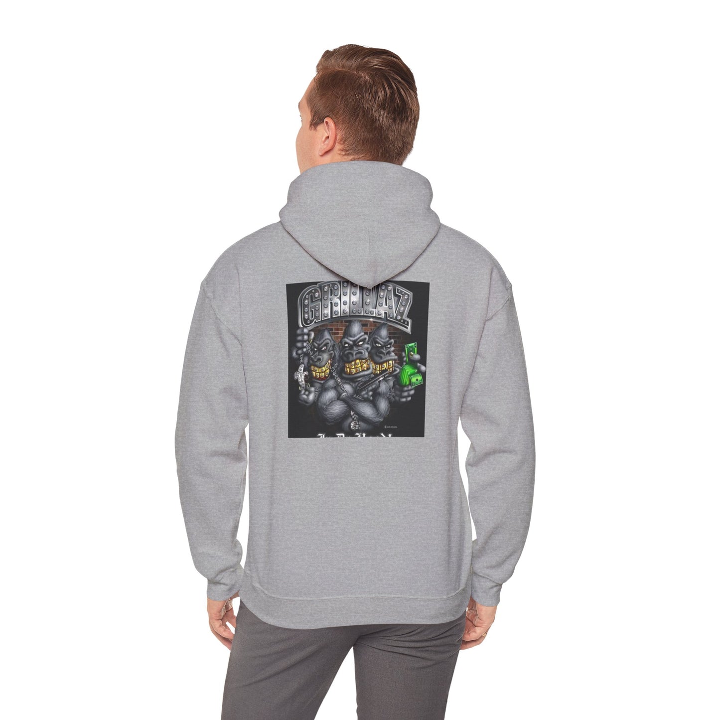 Gangsta Gorilla Hoodie — Urban Streetwear Gorilla Gang Design