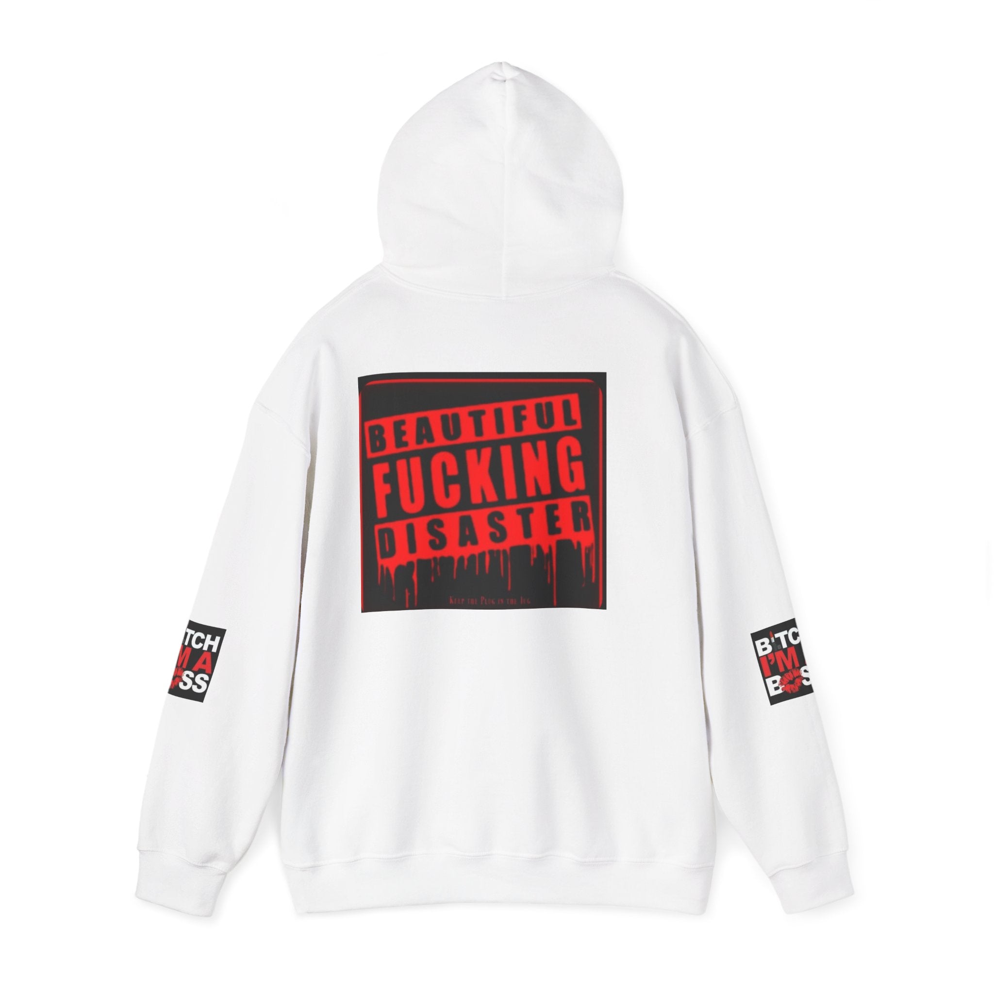 Hoodie — "Beautiful F***ing Disaster" Boss Babe Graphic Pullover