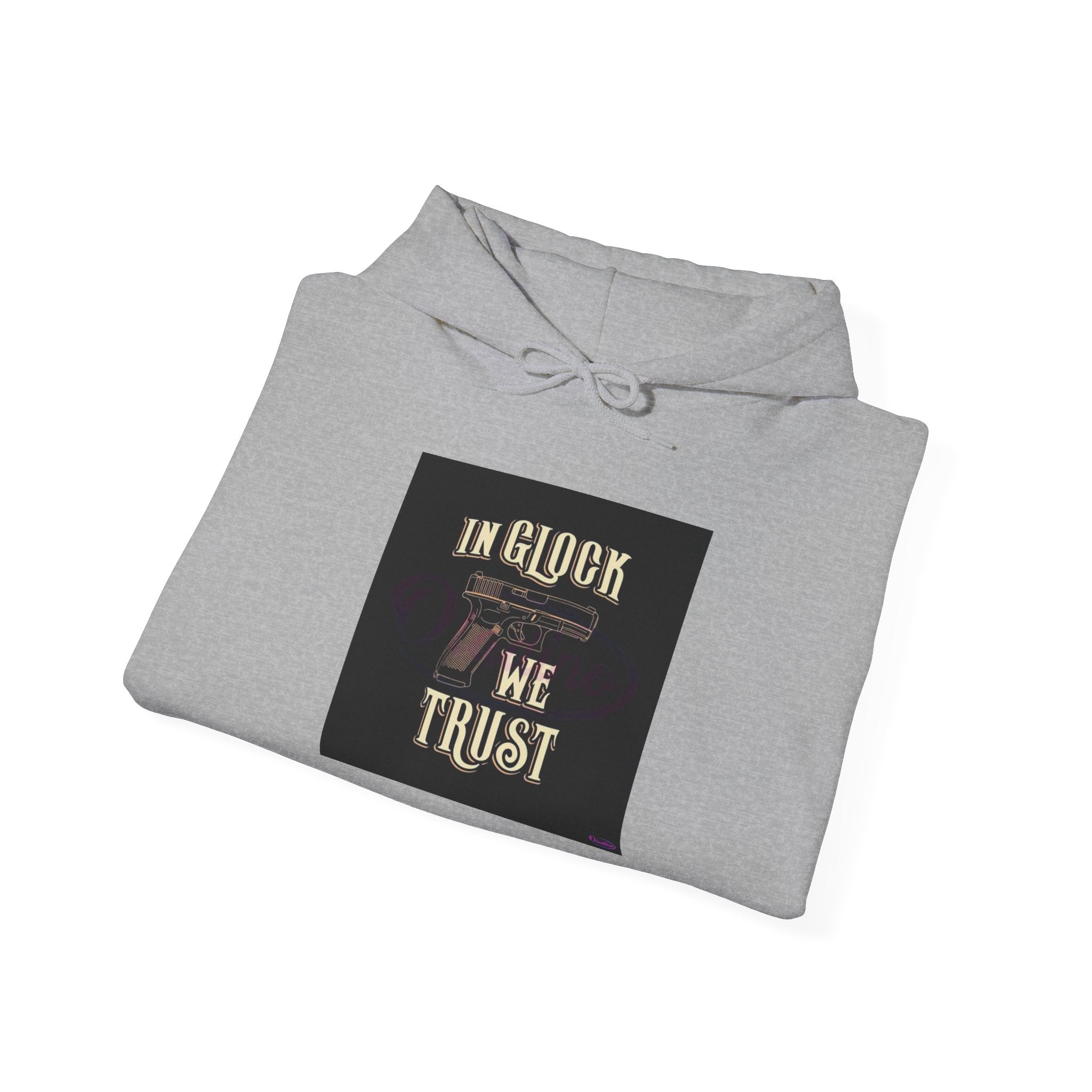 "In Glock We Trust" Cali Rich Hoodie — Streetwear Pistols Graphic Hoodie