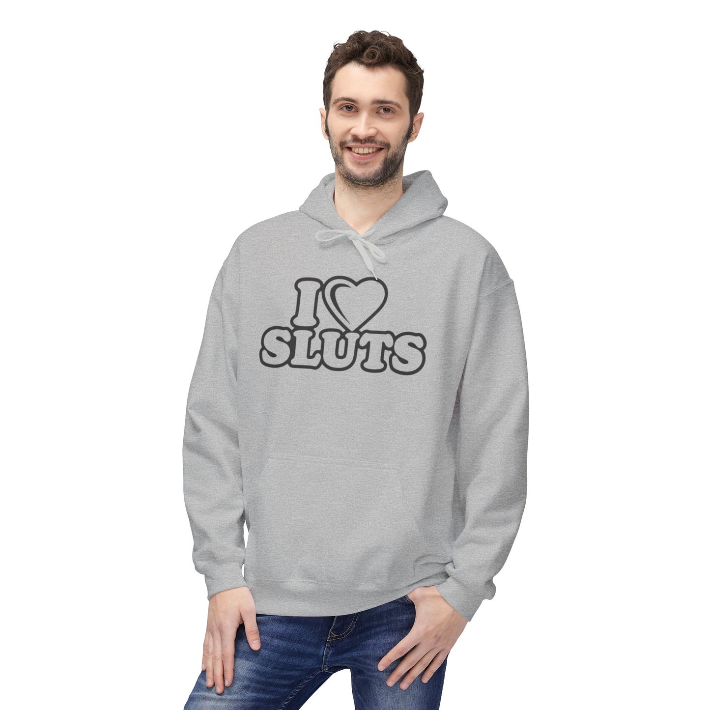 Unisex Fleece Hoodie with Fun Text Designs, Casual Wear for Parties, Gifts for Friends, Unique Fashion for Festivals, Fun Statement Apparel
