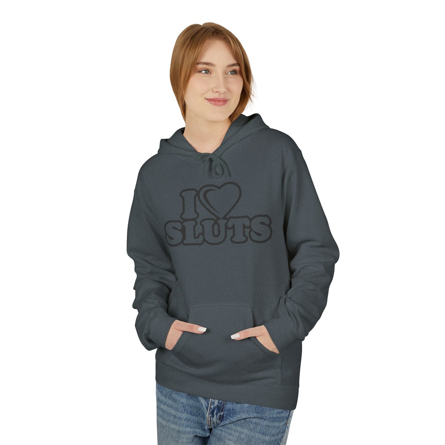 Unisex Fleece Hoodie with Fun Text Designs, Casual Wear for Parties, Gifts for Friends, Unique Fashion for Festivals, Fun Statement Apparel